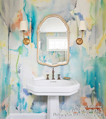 Stunning Powder Room by Danielle Fennoy of Revamp Interior Design