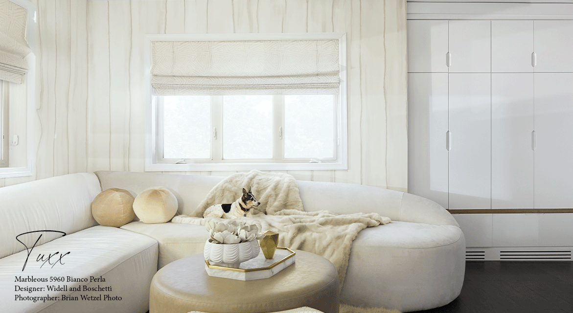 Playful Pets & Gorgeous Wallcovering Installations: A Perfect Match