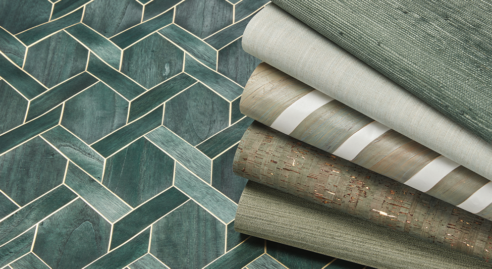 Phillip Jeffries Green Wallcovering Inspired by Nature, Loved by All
