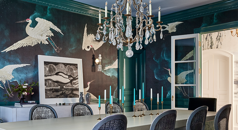 A Chic Dining Room For Hanukkah
