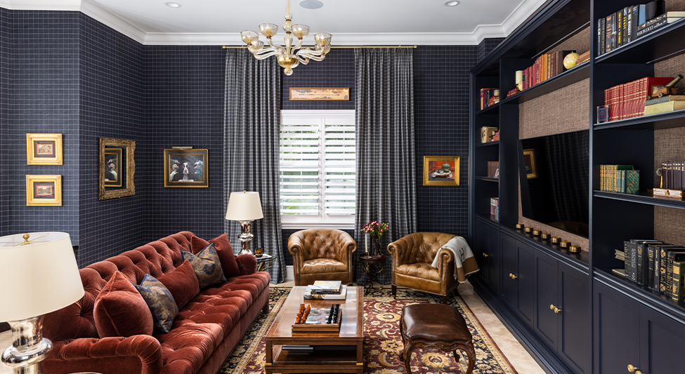 Deck the Walls: Plaid Wallcovering